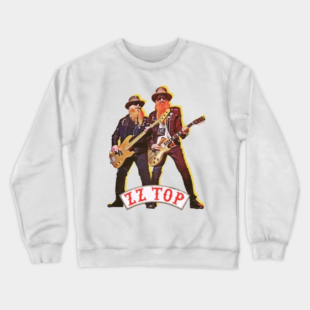 zz top Crewneck Sweatshirt by Tide pool